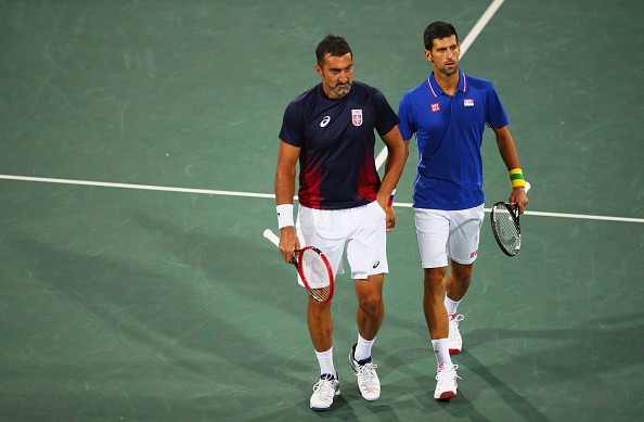 Djokovic và Zimonjic dừng bước ở vòng 2 đôi nam Olympic