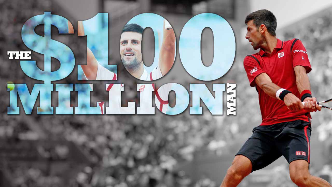 Djokovic đã vượt mốc 100 triệu USD tiền thưởng