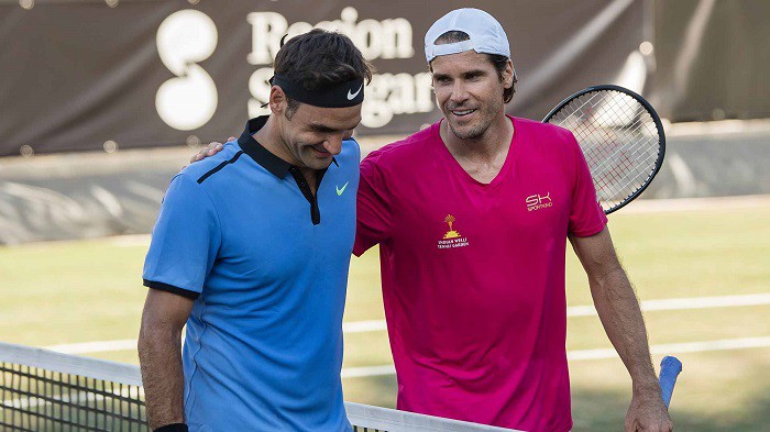 Cuộc đấu giữa Federer và Haas là trận đấu có tổng số tuổi nhiều nhất ATP trong 35 năm qua của ATP