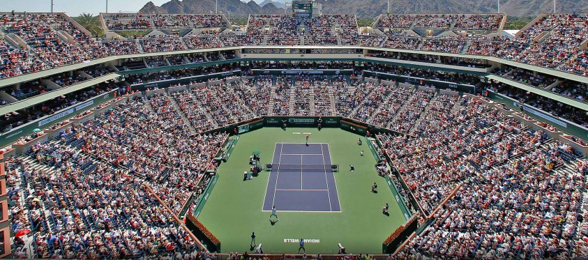 Trung tâm quần vợt Tennis Garden của Indian Wells nổi tiếng với sự hiện đại bậc nhất