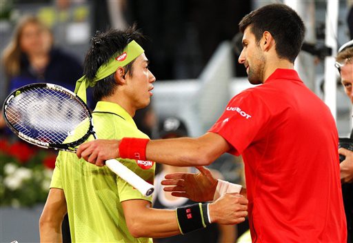 Djokovic vừa vượt qua Nishikori tại Madrid Open