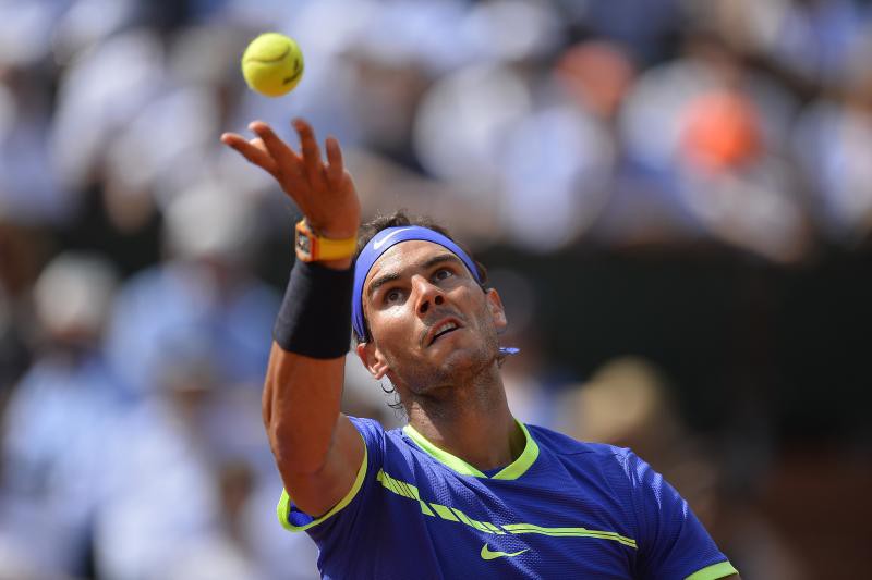 Nadal giao bóng rất hiệu quả tại Roland Garros 2017