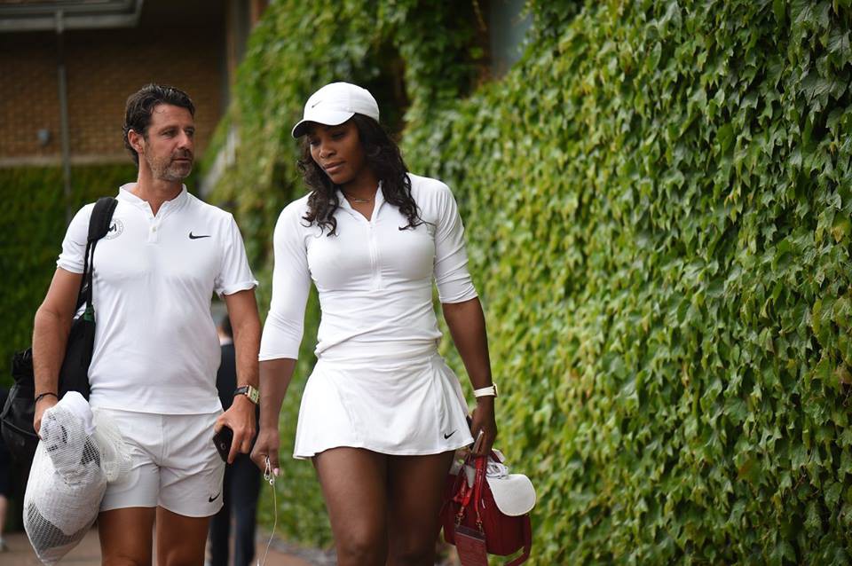 Serena Williams và HLV Patrick Mouratoglou 