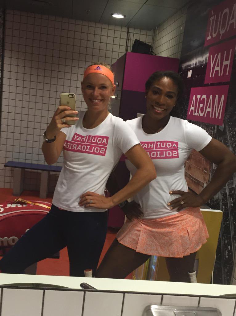 Đôi bạn thân Caroline Wozniacki và Serena Williams