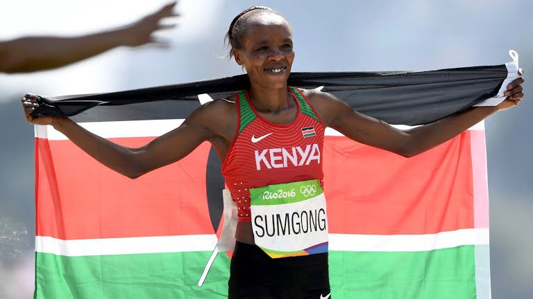 HLV marathon nữ Olympic 2016, Jemima Sumgong người Kenya