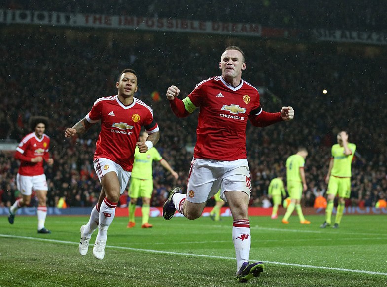 Wayne Rooney trở thành người hùng của Quỷ đỏ với bàn thắng duy nhất trong trận đấu
