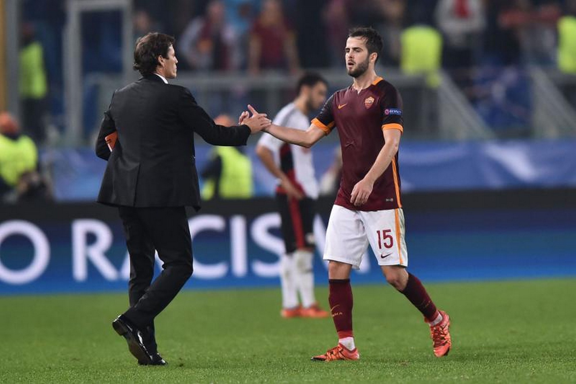 HLV Rudi Garcia và người hùng Miralem Pjanic