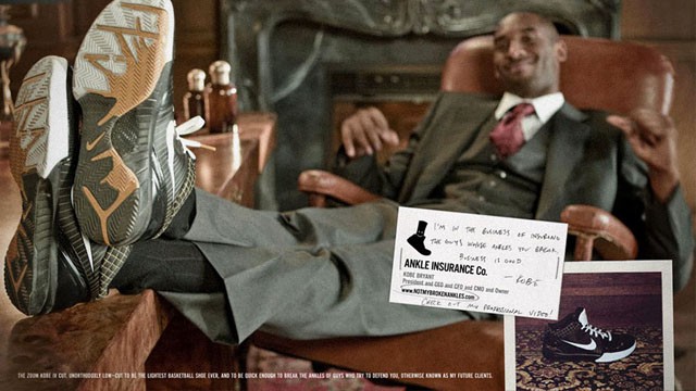 Hình ảnh Kobe Bryant cùng Ankle Insurance.