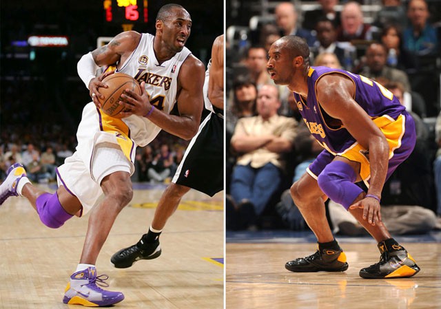 Nike Hyperdunk PE trên chân của Kobe Bryant.