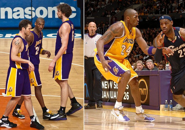 Nike Zoom Kobe IV trên chân của Kobe Bryant