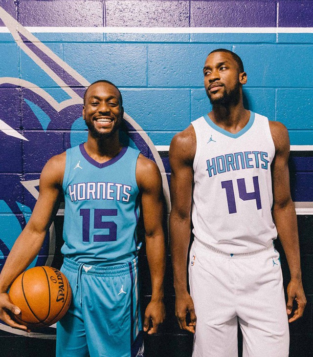 Charlotte Hornets sẽ là đội duy nhất có mẫu áo mang thương hiệu Jordan.