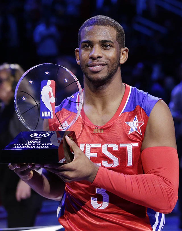 Chris Paul và danh hiệu All-Star MVP đạt được năm 2013.