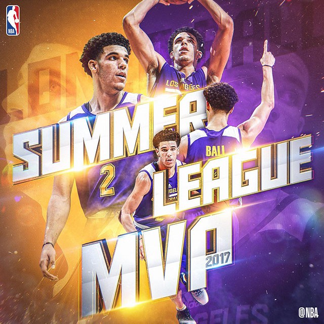 Mặc dù không tham gia trận chung kết nhưng Lonzo Ball vẫn đạt danh hiệu Summer League MVP.