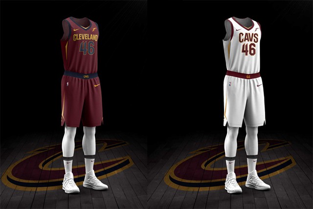 Mẫu áo của nhà vô địch NBA 2016 đã được thiết kế lại hoàn toàn.