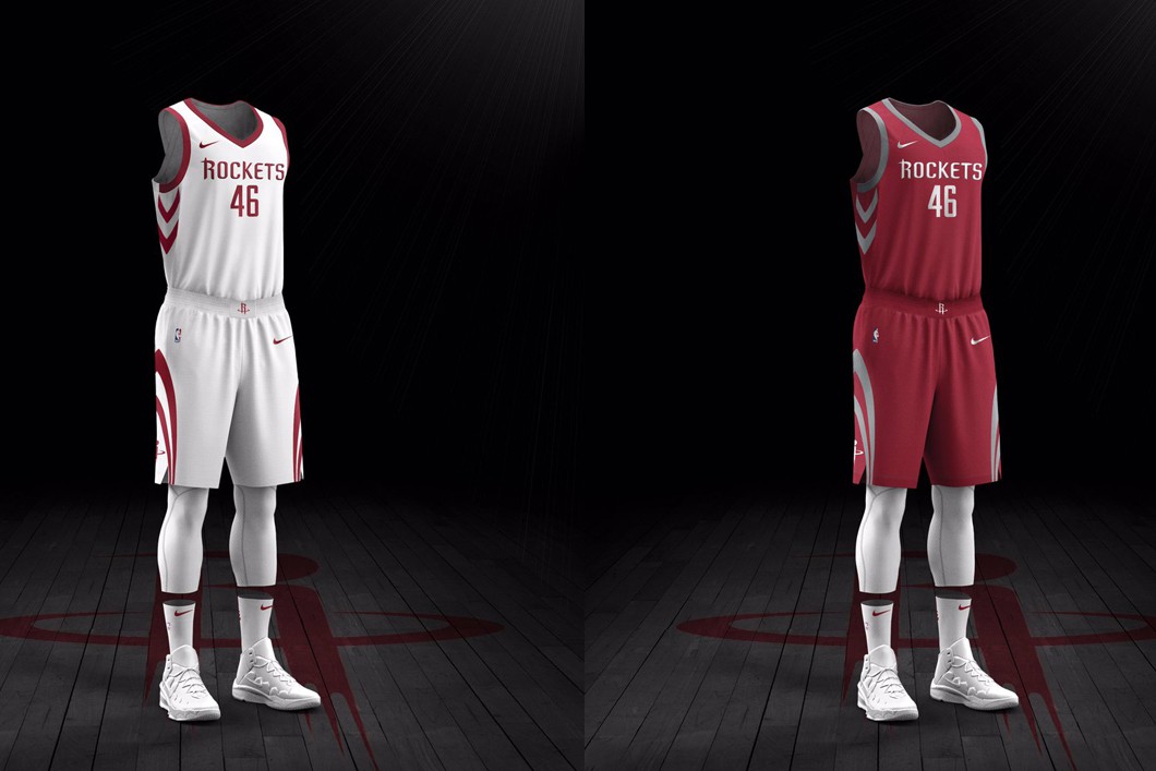 Houston Rockets sẵn sàng chinh phục chức vô địch cùng mẫu áo mới.