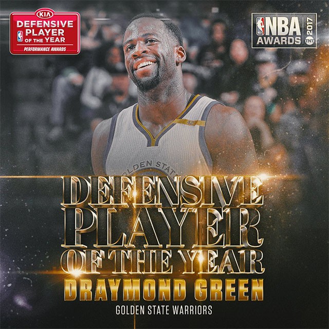  Draymond Green là Cầu thủ phòng ngự hay nhất NBA mùa qua 