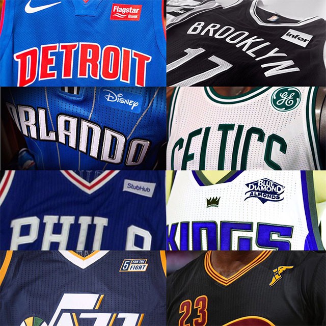 Những áo đấu ở NBA đã có quảng cáo 