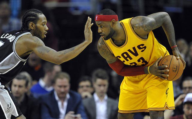 Kawhi Leonard block LeBron James trong NBA Finals 2014