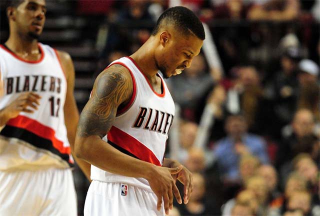 Blazers càng thêm khó khăn nếu mất đi Damian Lillard.