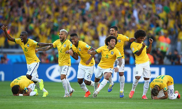 Brazil thắng Chile nhờ đá luân lưu trước ở World Cup 2014.