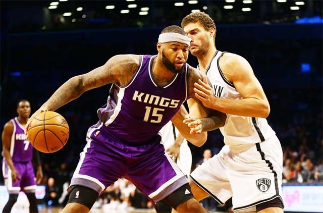 DeMarcus Cousins hủy diệt hàng thủ của Nets với 37 điểm và 11 rebounds.