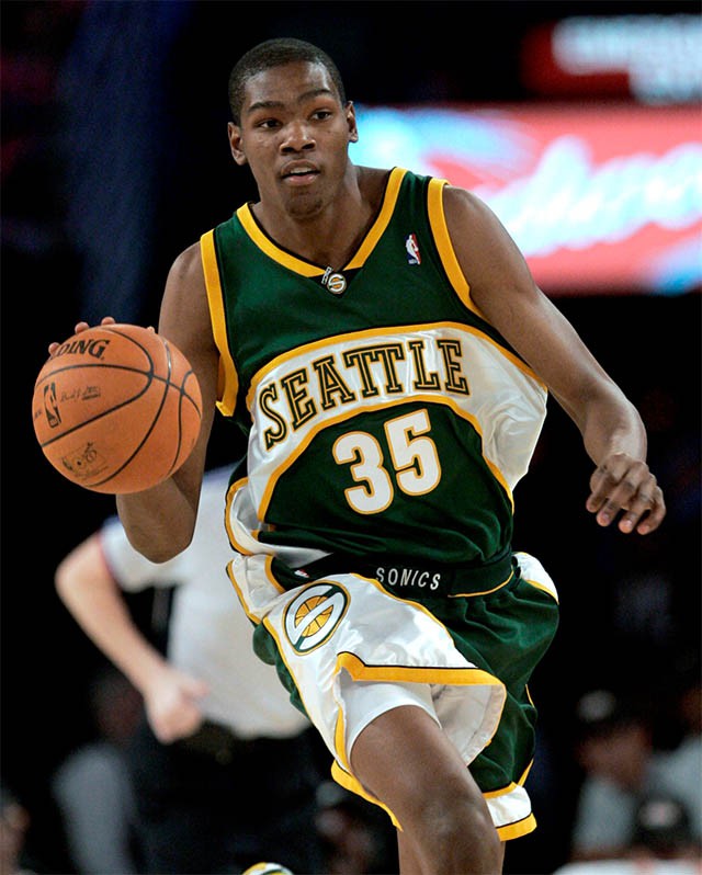 Durant trong màu áo SuperSonics