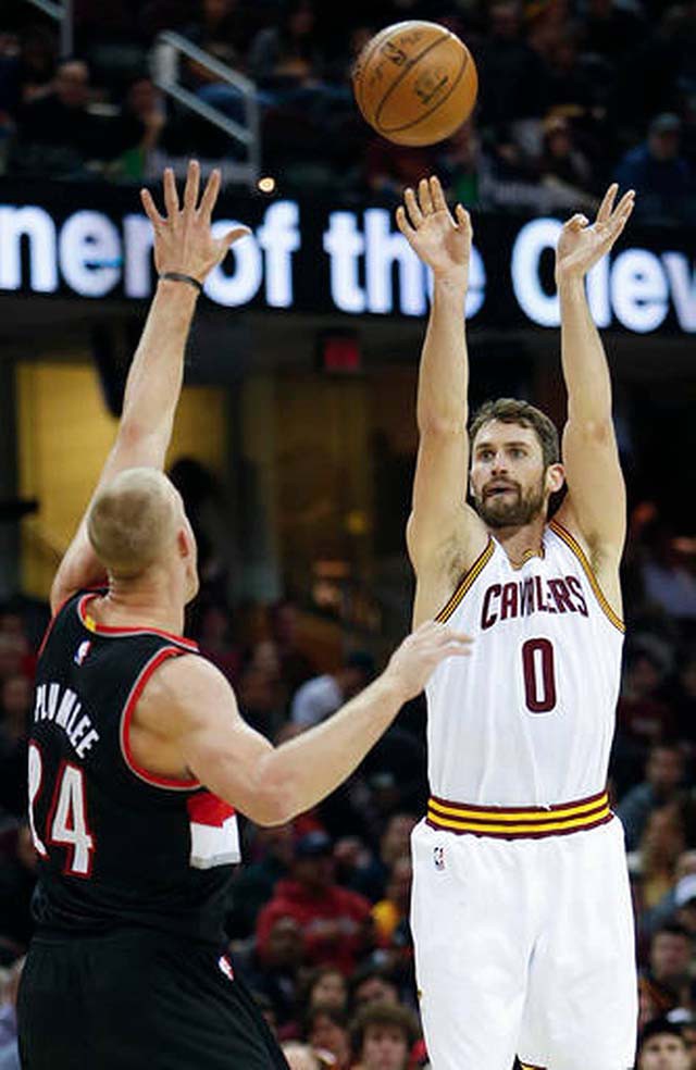 Kevin Love lập kỷ lục ghi nhiều điểm nhất trong lịch sử NBA ở hiệp 1.