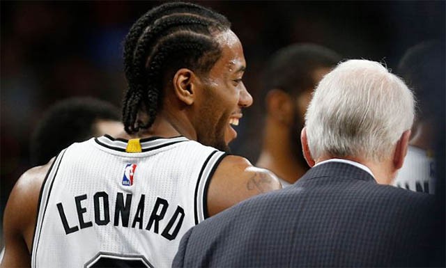 HLV Gregg Popovich cùng các lãnh đạo Spurs từng cho rằng Kawhi Leonard không đủ tầm để tranh MVP.