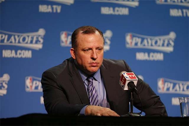 HLV Tom Thibodeau không cảm thấy hài lòng về màn trình diễn của Timberwolves.