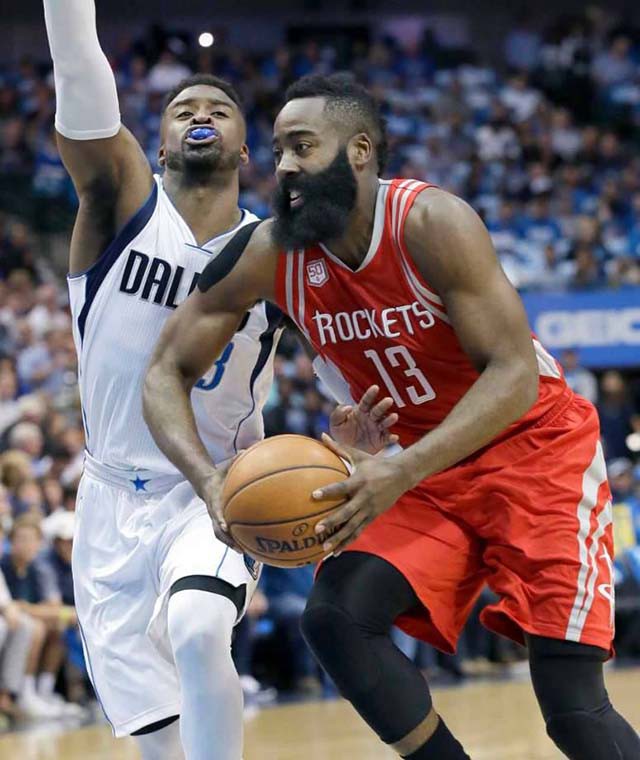 James Harden ghi 27 điểm, 7 rebounds và 8 pha kiến tạo. 