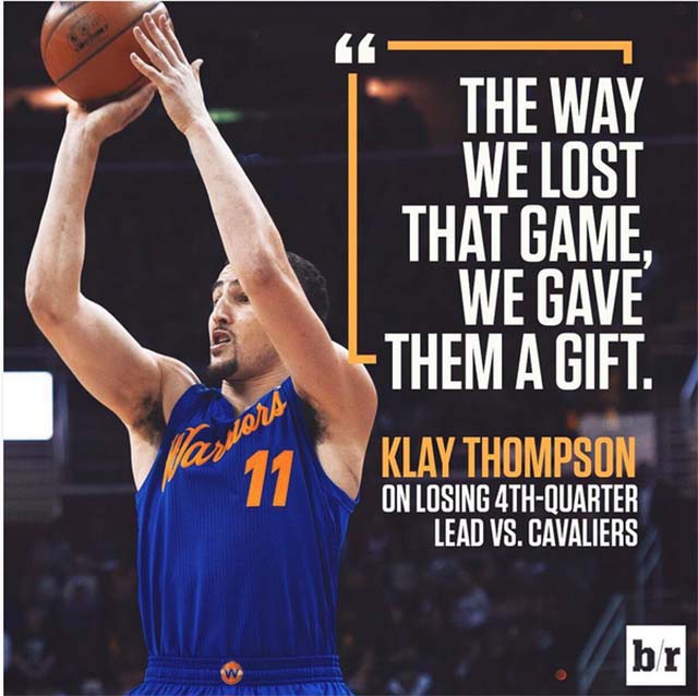 Klay Thompson cho rằng Golden State đã tặng một “món quà” cho đối thủ