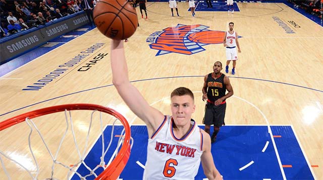 Kristaps Porzingis được đặt kỳ vọng trong những trận đấu tới của Knicks.