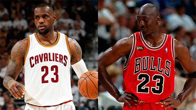 James hiện tại vẫn chưa vượt qua được Michael Jordan.