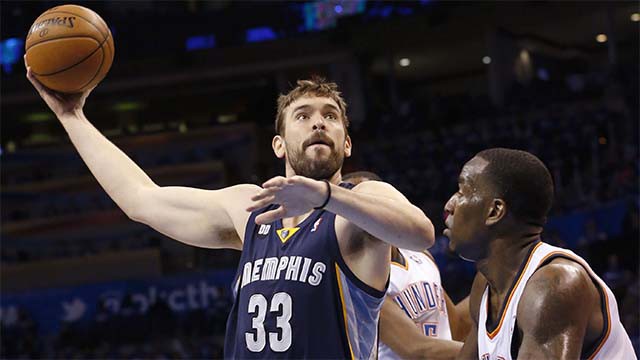 Nhiều người tin rằng, Marc Gasol sẽ tiếp tục giúp Grizzlies dành chiến thắng.