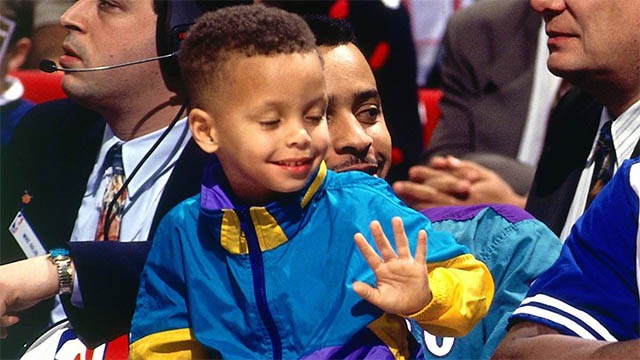 Steph Curry and his father, Dell Curry