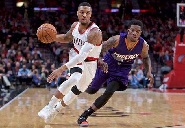 Portland Trail Blazers và Phoenix Suns có cuộc rượt đuổi điểm số ngoạn mục.