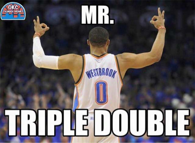 Với phong độ hiện nay, Westbrook đang được gọi là Mr. Triple double.