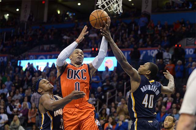 Thêm một thất bại của Thunder trong trận đấu có triple-double của Westbrook (0).