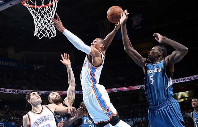 Có lẽ Westbrook sẽ lặp lại phong độ như lần gặp Timberwolves.