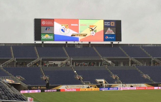 Ban tổ chức Copa America lại mắc lỗi khi thể hiện ngược quốc kỳ Bolivia ở trận gặp Panama.