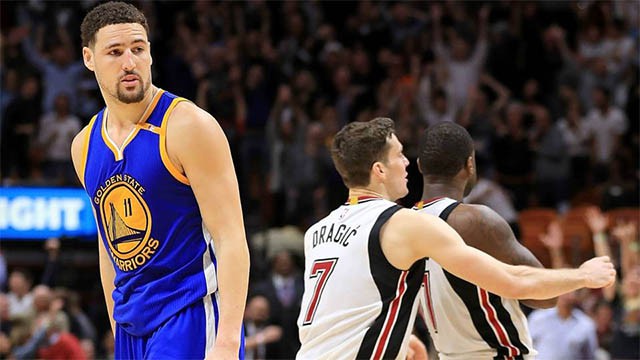 Trận thua trước Heat không biết sẽ có ảnh hưởng thế nào tới Warriors.