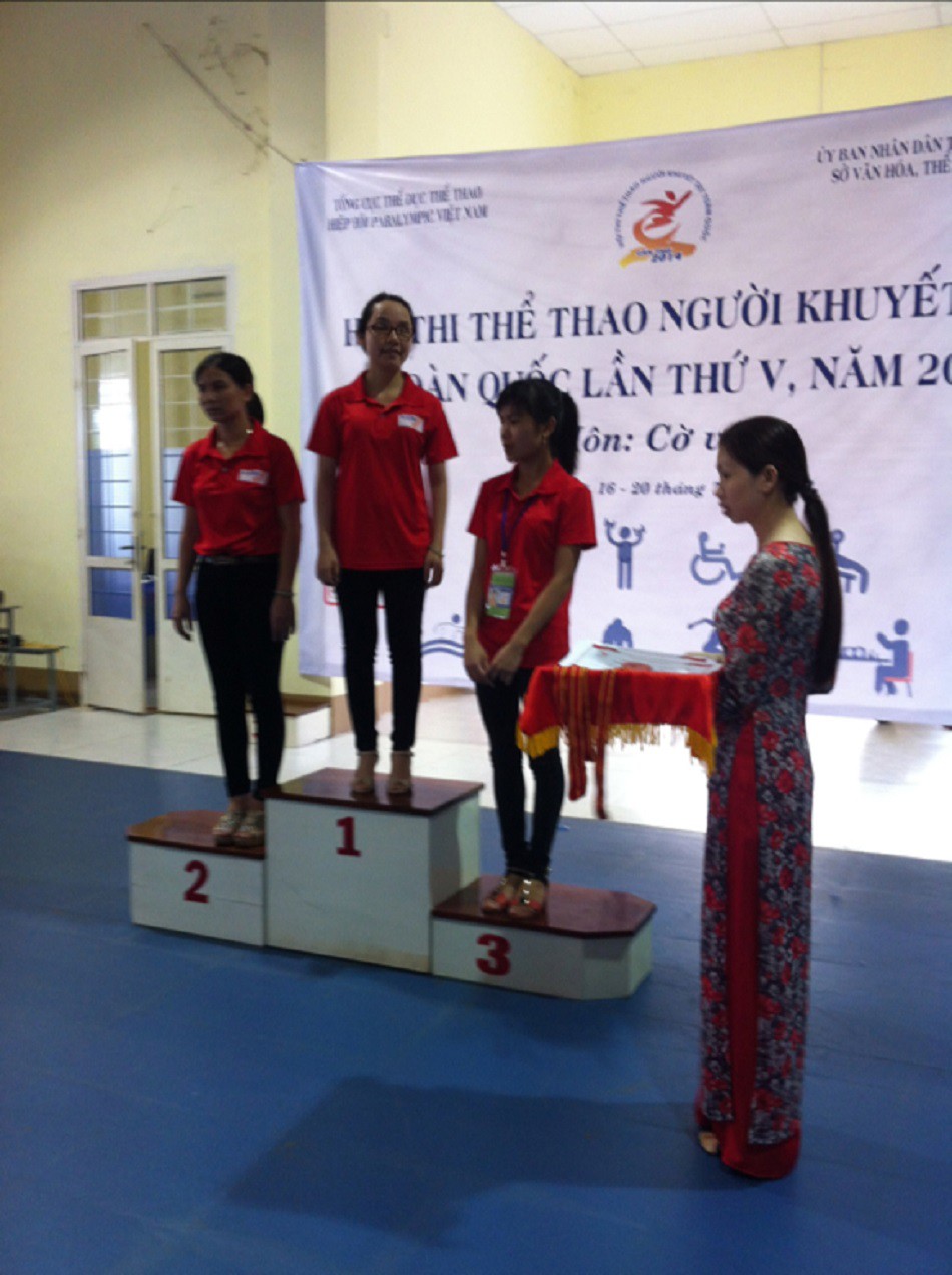 Phạm Thị Hương - ở bục hạng nhất