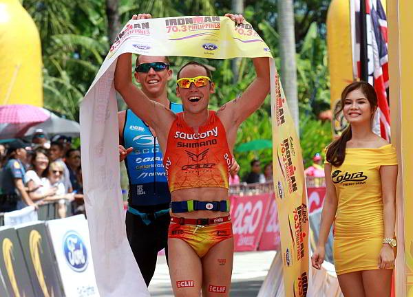 Tim Reed vô địch IRONMAN 70.3 Cebu Philippines là ƯCV sáng giá cho chức vô địch Nam tại giải lần này