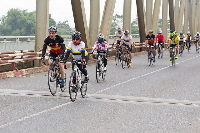 Các VĐV có cơ hội giao lưu, học tập kinh nghiệm lẫn nhau từ các CLB xe đạp trong nước và nước ngoài