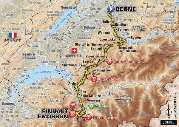 Bản đồ chặng 17 Tour de France