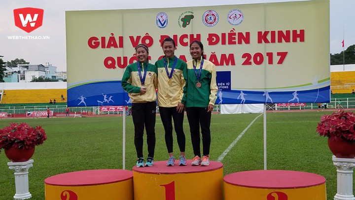 Top3 100m nữ đều thuộc điền kinh Tp.HCM