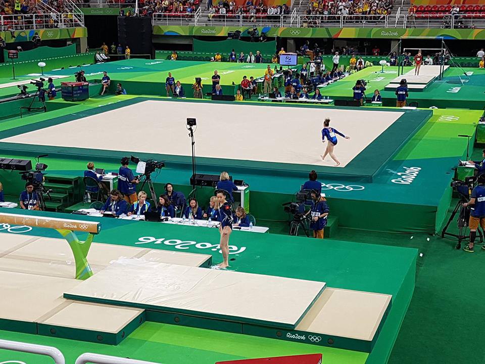 Phan Thị Hà Thanh chuẩn bị bài thi tại Olympic 2016