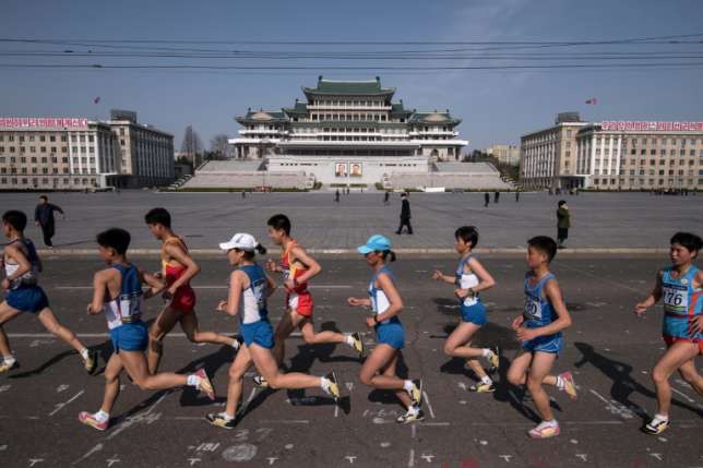 Giải chạy Pyongyang Marathon hồi tháng 4/2017