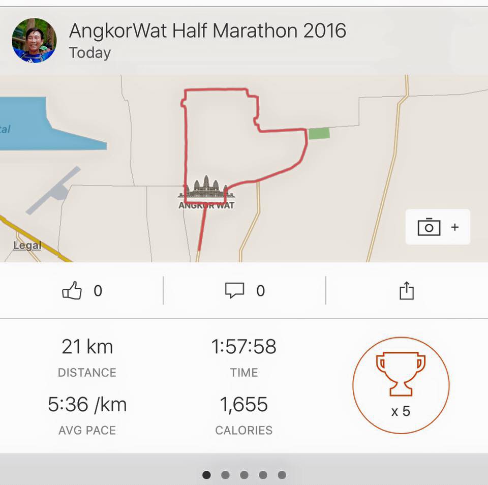 Đường chạy Angkor Wat Half Marathon bao quanh di sản Angkor