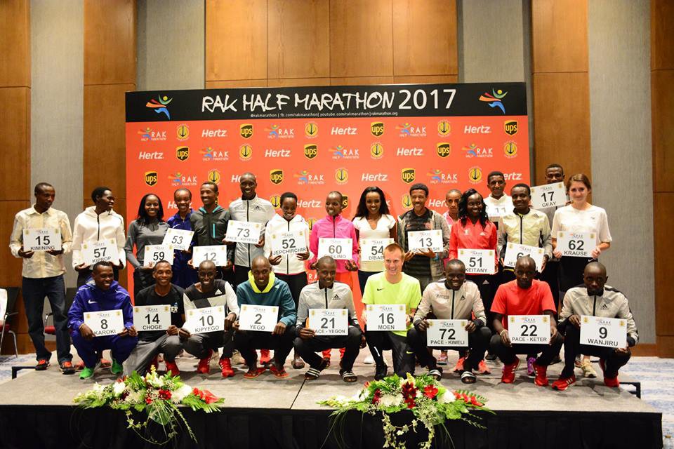 Dàn VĐV hạt giống của giải RAK Half Marathon 2017